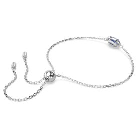 Swarovski Constella ezüst színű állítható karkötő kék kristállyal 5671895
