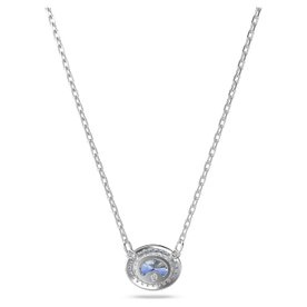 Swarovski Constella ezüst színű nyaklánc kék kristállyal 5671809