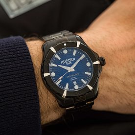 Roamer Deep Sea 200 fekete férfi óra kék számlappal 860833444570