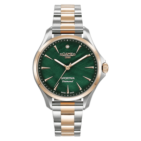Roamer Sportiva diamond limited edition bicolor női óra zöld számlappal 865847497050