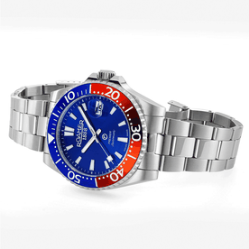 Roamer Premier kék piros számlapos automata férfi óra 986983414520