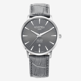 Roamer Valais szürke számlapos dupla szíjas férfi óra 988833415505