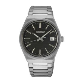 Seiko Classic fémszíjas fekete férfi kvarc karóra SUR557P1