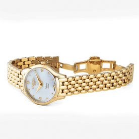 Roamer Soleure Diamond gyöngyház számlapos arany színű női óra 547857482550