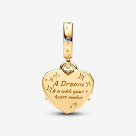 Pandora ékszer Disney Hamupipőke tökhintója dupla szív shine charm 763072C01