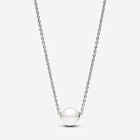 Pandora ékszer Ezüst collier nyaklánc tenyésztett gyönggyel 393167C01-45