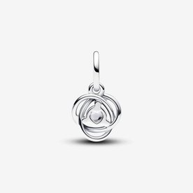Pandora ékszer Áttetsző örökkévalóság körök függő ezüst charm 793125C04