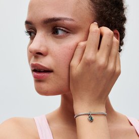 Pandora ékszer  Zöld örökkévalóság körök függő ezüst charm 793125C05