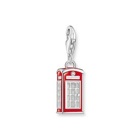 Thomas Sabo Londoni piros telefonfülke ezüst charm 2120-041-10