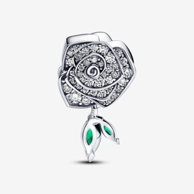 Pandora ékszer Szikrázó virágzó rózsa ezüst charm 793201C01