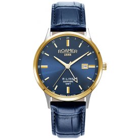 Roamer R-LINE GMT kéttónusú férfi óra dupla szíjjal 990987474505