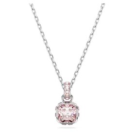 Swarovski Június rózsaszín köves nyaklánc 5652044