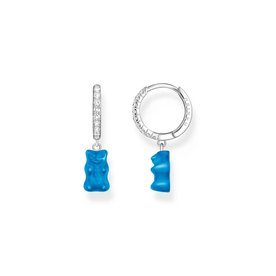 Thomas Sabo Fél pár ezüst karika fülbevaló kék Haribo gumi macival CR726-052-1