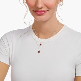 Thomas Sabo Ezüst nyaklánc vörös rózsa medállal KE2219-664-10-L45v