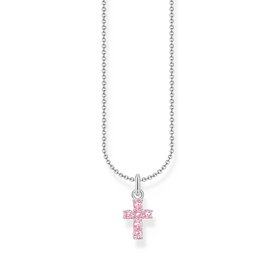 Thomas Sabo Ezüst nyaklánc rózsaszín kereszt medállal KE2226-051-9-L45v Thomas Sabo Ezüst nyaklánc rózsaszín kereszt medállal KE2226-051-9-L45v