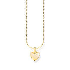 Thomas Sabo Aranyozott ezüst szív medál nyakláncon KE2234-413-39-L45v
