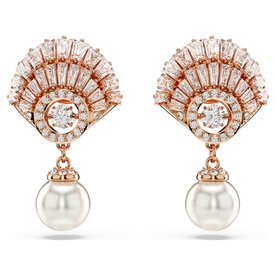 Swarovski Idyllia rozé kagylós függő fülbevaló 5689196