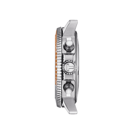 Tissot Seastar 1000 quartz szürke és narancs szövet szíjas chronograph búváróra T1204171708101