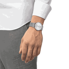 Tissot Everytime ezüst színű férfi óra T1434101101100