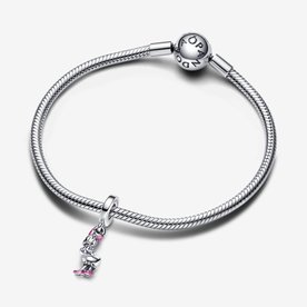 Pandora ékszer Disney Daisy kacsa függő ezüst charm 793249C01