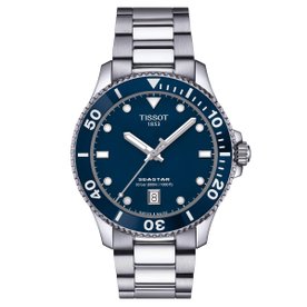 Tissot Seastar 1000 quartz kék számlapos karóra T1204101104100