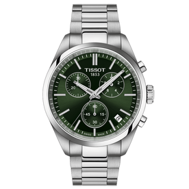 Tissot PR 100 zöld számlapos chronograph férfi karóra T1504171109100