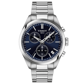 Tissot PR 100 kék számlapos chronograph férfi karóra T1504171104100