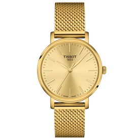 Tissot Everytime arany színű mesh szíjas női karóra T1432103302100