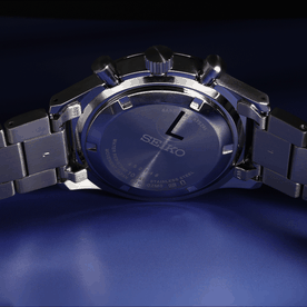 Seiko Neo Sports fekete számlapos chronograph férfi karóra SSB447P1
