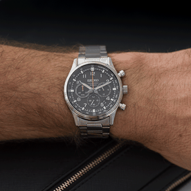 Seiko Neo Sports fekete számlapos chronograph férfi karóra SSB447P1