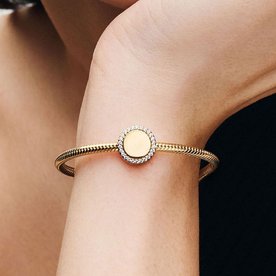 Pandora ékszer Gravírozható szikrázó kör shine charm 768747C01
