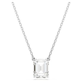 Swarovski Stilla ezüst színű nyaklánc nyolcszög metszésű kristállyal 5693405
