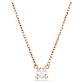 Swarovski Stilla rose nyaklánc négyzet alakú kristállyal 5701904