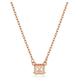 Swarovski Stilla rose nyaklánc négyzet alakú kristállyal 5701904