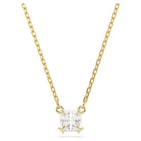Swarovski Stilla arany színű nyaklánc négyzet kristállyal 5693153
