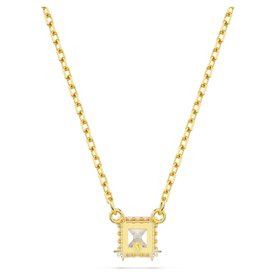 Swarovski Stilla arany színű nyaklánc négyzet kristállyal 5693153