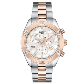Tissot PR 100 Sport Chic Diamonds női bicolor chronograph karóra T1019172211600