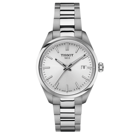 Tissot PR 100 ezüst számlapos quartz női karóra T1502101103100
