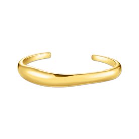 Thomas Sabo  Organikus formájú aranyozott ezüst karperec 