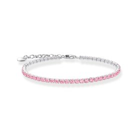 Thomas Sabo Ezüst tenisz karkötő rózsaszín cirkóniával A2167-051-9-L19v