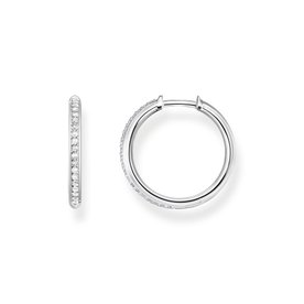 Thomas Sabo Áttetsző köves pávé karika ezüst fülbevaló CR673-051-14