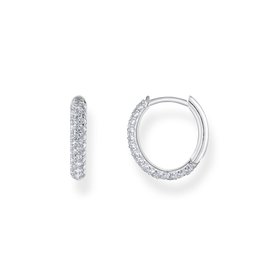 Thomas Sabo Kisebb pávé köves ezüst karika fülbevaló CR730-051-14
