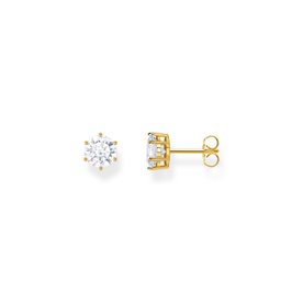 Thomas Sabo Bedugós aranyozott ezüst fülbevaló áttetsző cirkóniával H2300-414-14