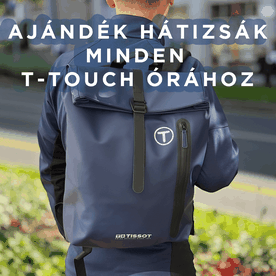 Tissot T-Touch Connect Sport titánium fehér szilikonszíjas solar hybrid okosóra T1534204705103