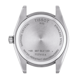 Tissot Gentleman fekete számlapos bőrszíjas quartz férfi óra T1274101605100