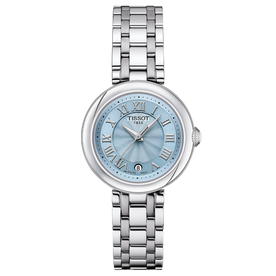 Tissot Belissima kék számlapos ezüst női karóra T1260101113300