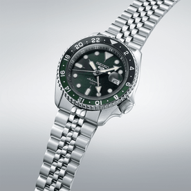 Seiko 5 Sports SKX GMT Bicolor Green automata férfi óra SSK035K1