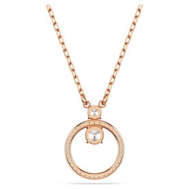 Swarovski Constella rozé nyaklánc kör alakú medállal 5692266