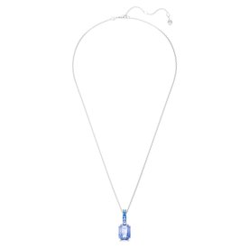 Swarovski Millenia ezüst színű nyaklánc kék szögletes kristállyal 5696518