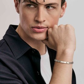 Nomination Nemes acél férfi karkötő fekete gyémánttal - 028324-001